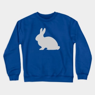 Bunny Rabbit Pattern in Grey Crewneck Sweatshirt